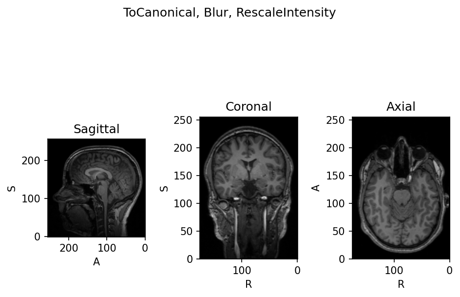 Trace applied transforms