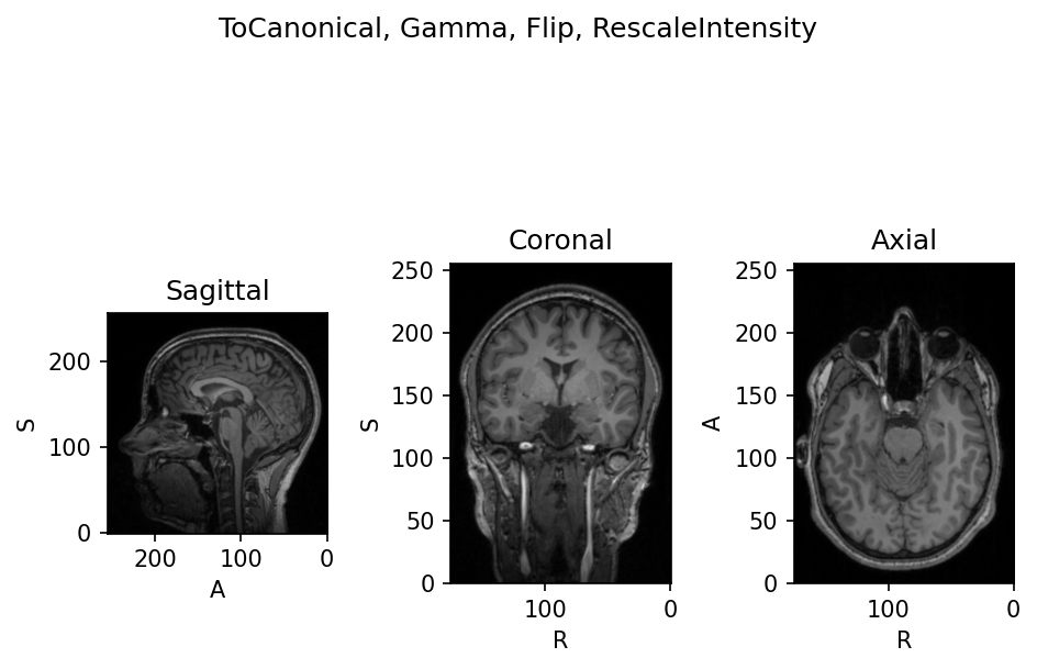 Trace applied transforms